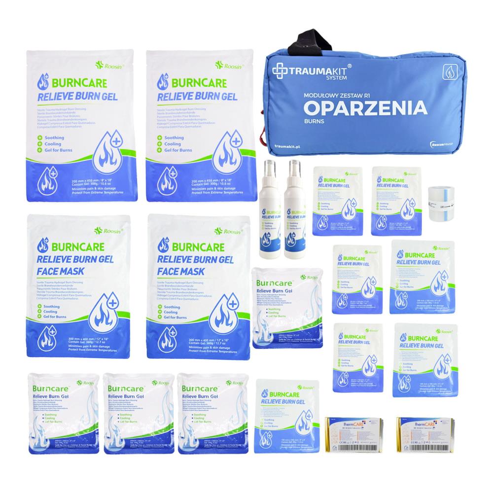 TRAUMAKIT PRO Modułowy Zestaw R1 - Oparzenia