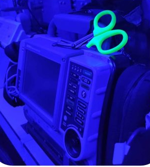 Nożyczki ratownicze  Black PRO FLUO fluorescencyjne