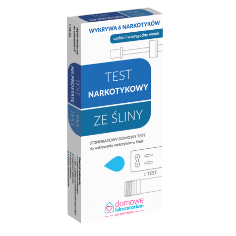 TEST narkotykowy ze śliny - wykrywa 6 narkotyków