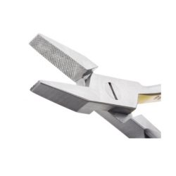 Szczypce płaskie ząbkowane dł. 17cm