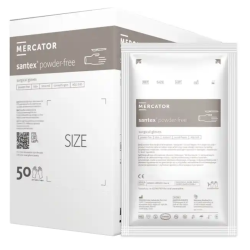 SANTEX Rękawice chirurgiczne PF,rozm. 7,5, 1 para
