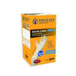TOP GLOVE Rękawice chirurgiczne lateksowe PF rozm. 8,5, 1 para 