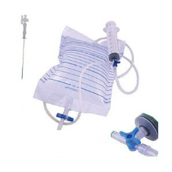 Zestaw do punkcji jamy opłucnej (paracentezy) z kranikiem - 1kpl.