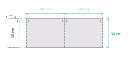 Rolka medyczna bibułowo-foliowa MedixPro 50 x 38 cm x 40 m (80 listków), różowy -1 szt.