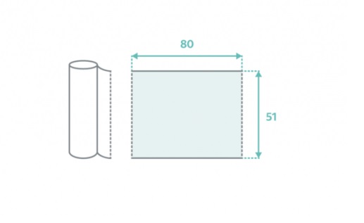 Rolka medyczna bibułowo- foliowa MedixPro 50 cm x 40 m, BIAŁY - 1 szt.