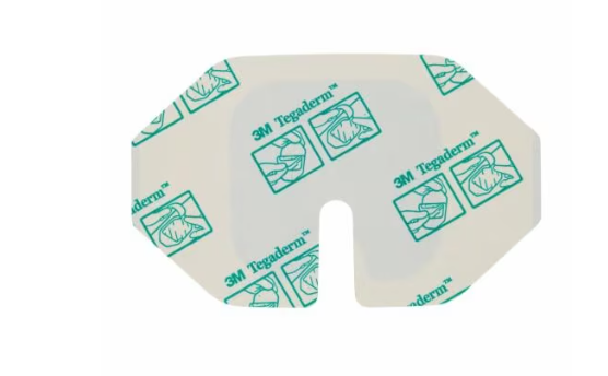 Tegaderm Opatrunki do mocowania cewników centralnych foliowy, 6cm x 7cm, op. 100 szt 