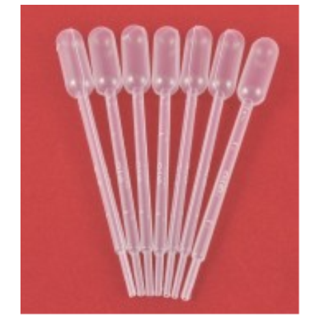 Pipeta typu Pasteura z bańką ssącą 1ml, dł.150mm, kropla 30ml, 500szt/op