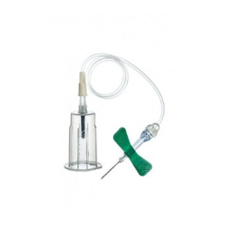 Igła motylek GBO bezpieczna z holderem Vacuette 21G (0,8x19mm) z wężykiem 7,5”19cm