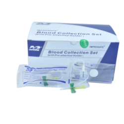 Igła motylek bezpieczna z holderem IMP 21G x 3/4”x 305mm -1szt.