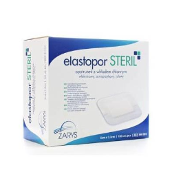 Opatrunek włókninowy z wkładem chłonnym,Elastopor Steril, jałowy 10 x 12 cm, 1 szt 