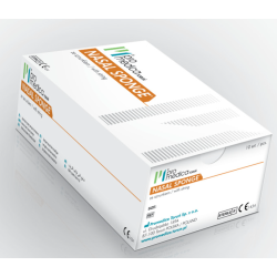 Nasal Sponge hemostat. tampony ze sznurkiem i rurką 8x2,0x1,5cm -10 szt.