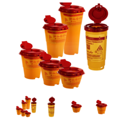 Pojemniki na odpady Multi-Safe twin plus żółty 0,5l