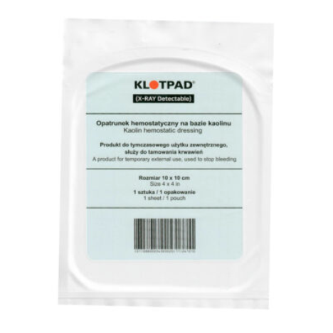 Opatrunek hemostatyczny KLOTPAD 10 x 10 cm 
