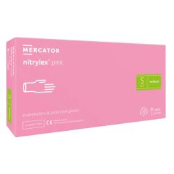 Rękawice NITRYLEX PINK, rozm. XS, op. 100 szt 