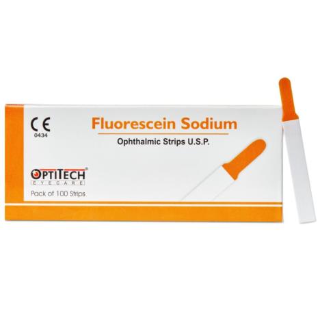 Paski FLUORESCEIN SODIUM FL 100 fluoresceinowe 100 szt.