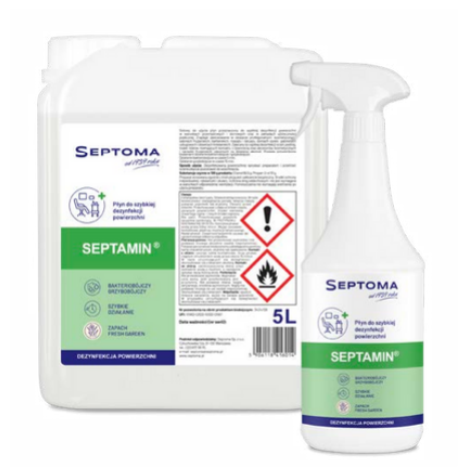 SEPTAMIN Alkoholowy płyn do dezynfekcji powierzchni, 5L