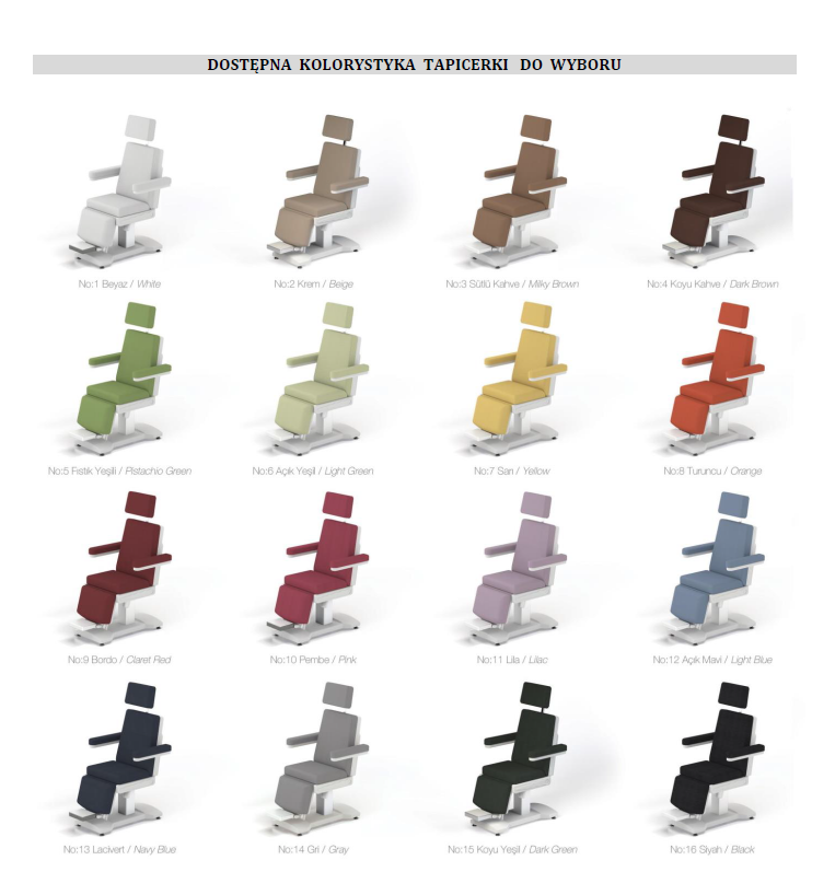 Fotel laryngologiczny EN03-S TITAN