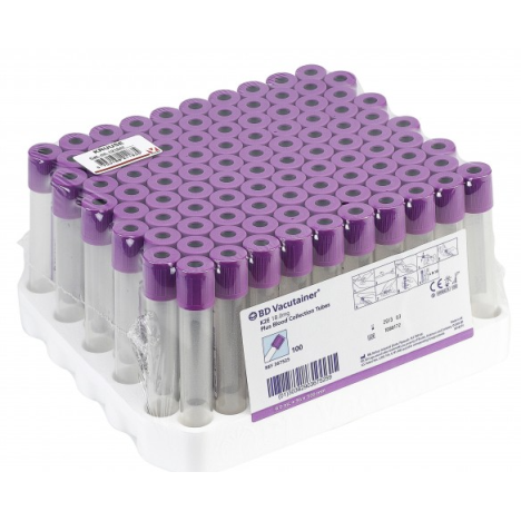 Probówka morfologiczna BD Vacutainer 10ml z EDTA K2, 100 szt./op.