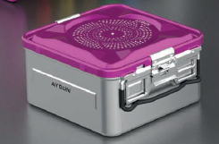 Plomby do kontenera sterylizacyjnego z koszem, filtrami i etykietą 1/2 wsadu