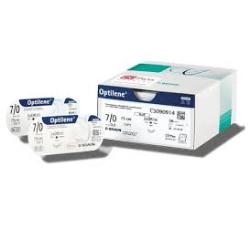 OPTILENE 3/8 koła 3/0 (2) 45CM-niebieski DSMP19, 36 szt