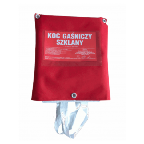 Koc gaśniczy szklany w pokrowcu, 2 x 3 m, 1 szt