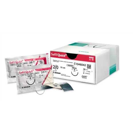 Novosyn® Quick UN 3/8 koła 3/0 (2) DSMP16 45cm-bezbarwny-wchłanialne -36 szt.