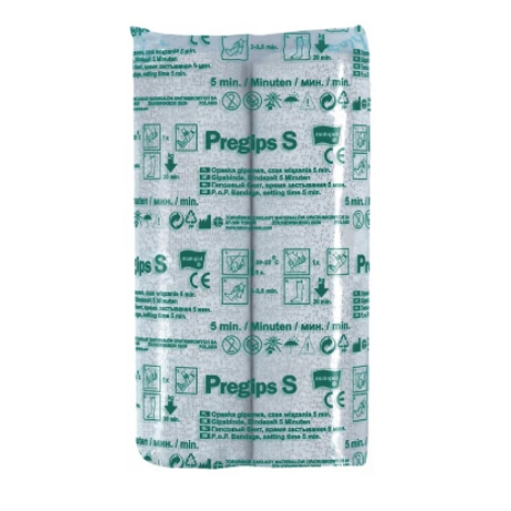 PREGIPS S opaska gipsowa szybkowiążąca 12 cm x 3 m, 2 szt.