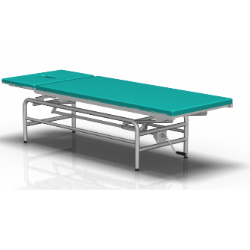 Kozetka, dwusekcyjna z regulacją zagłówka, regulowana wysokość 2-063