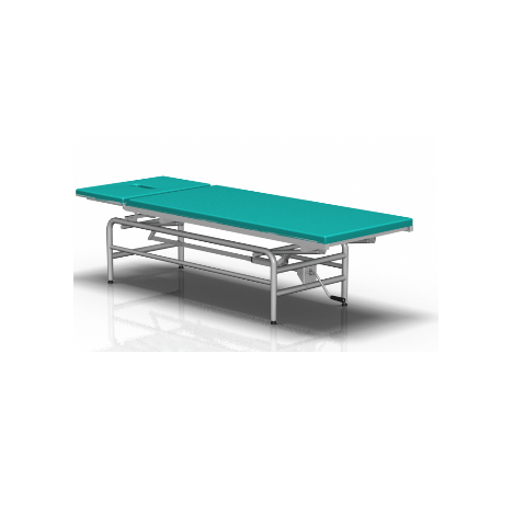 Kozetka, dwusekcyjna z regulacją zagłówka, regulowana wysokość 2-063