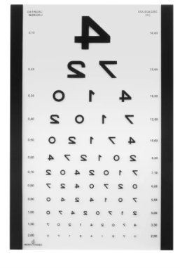 Pilot do tablicy okulistycznej Snellena/OKO