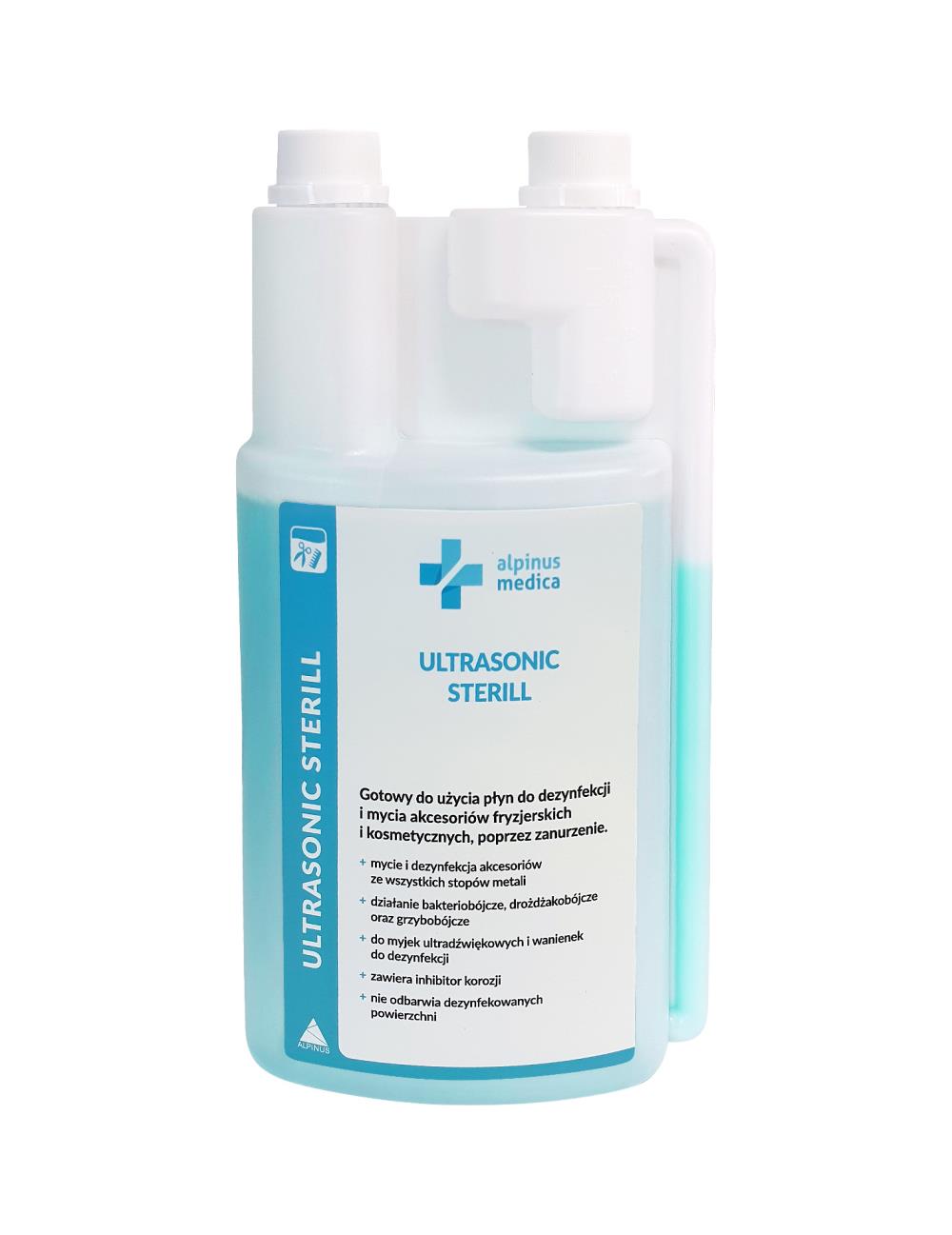 ULTRASONIC STERILL płyn do dezynfekcji  i mycia akcesoriów fryzjerskich, 1L