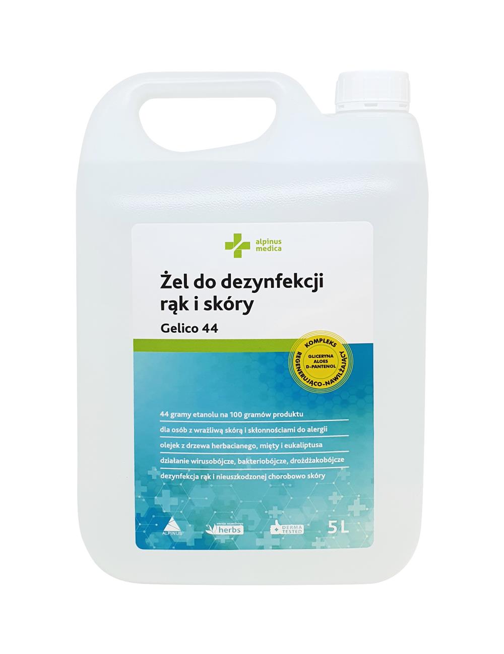 GELICO 44 żel do dezynfekcji rąk, 1L z pompką