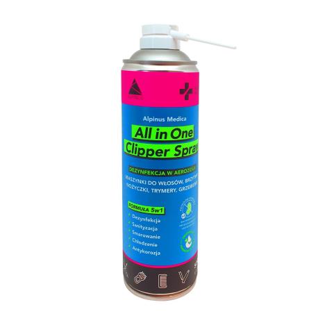 Clipper Spray aerozol do dezynfekcji przedmiotów, 500 ml 