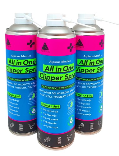 Clipper Spray aerozol do dezynfekcji przedmiotów, 500 ml 