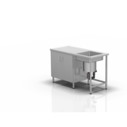 Stół do opasek gipsowych z szafką 2-371-2