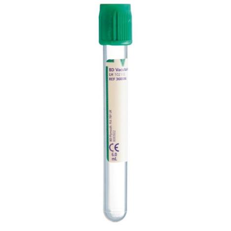 Probówka z heparyną litową BD Vacutainer 6ml, 100szt./op.
