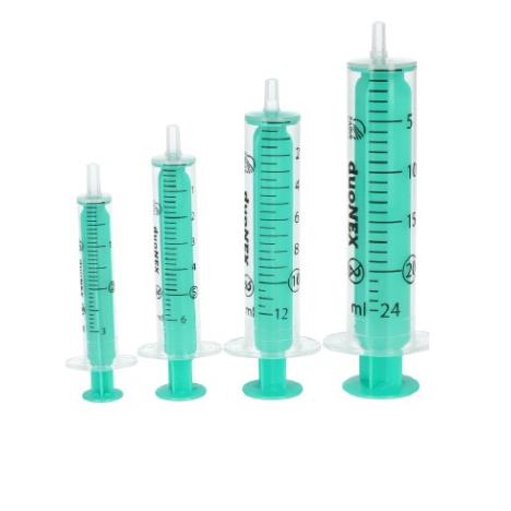 duoNEX strzykawka jed. użytku 2-częściowa luer, sterylna Green Line, 2 ml, op. 100 szt 