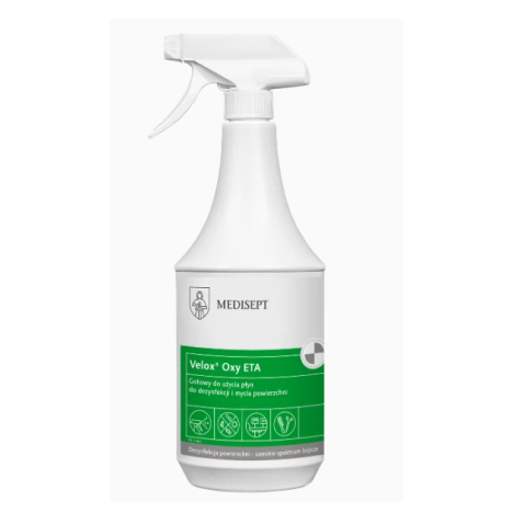 Velox® Oxy ETA 1L- płyn do dezynfekcji powierzchni NEUTRAL ze spryskiwaczem