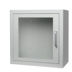 Szafka wewnętrzna ARKY z alarmem na defibrylator AED, kolor biały