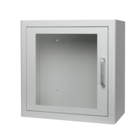 Szafka wewnętrzna ARKY z alarmem na defibrylator AED, kolor biały