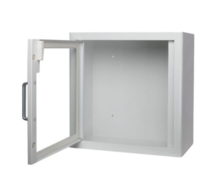 Szafka wewnętrzna ARKY z alarmem na defibrylator AED, kolor biały