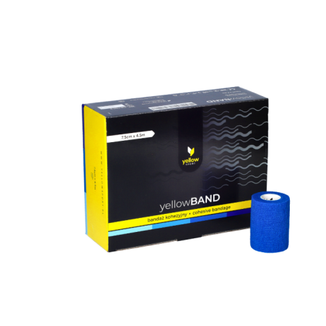 Bandaż kohezyjny 7,5cm x 4,5 m kolor niebieski, 1 szt.