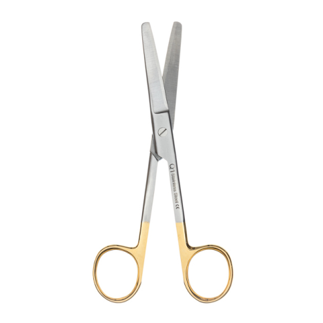 Nożyczki chirurgiczne 14cm tępo/tępe z twardą wkładką utwardzaną węglikiem wolframu, TC- 1 szt. zagięte