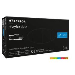 Rękawice NITRYLEX PF czarne, rozm. S, 100 szt.