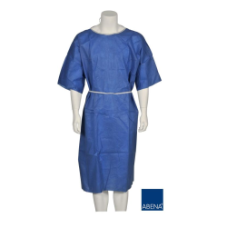 Koszula dla pacjenta z krótkim rękawem niebieska XL/XXL (10 szt.).