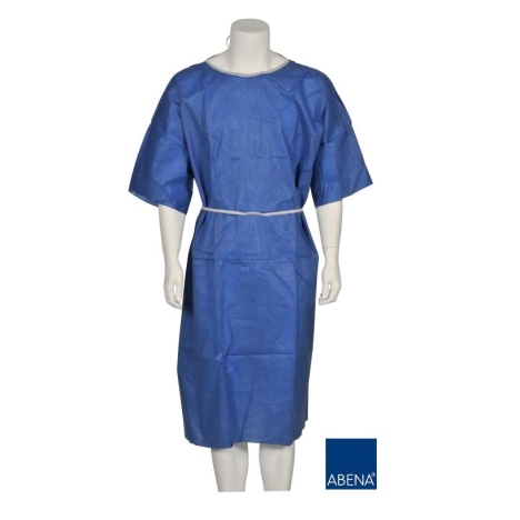 Koszula dla pacjenta z krótkim rękawem niebieska XL/XXL (10 szt.).