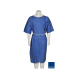 Koszula dla pacjenta z krótkim rękawem niebieska XL/XXL (10 szt.).
