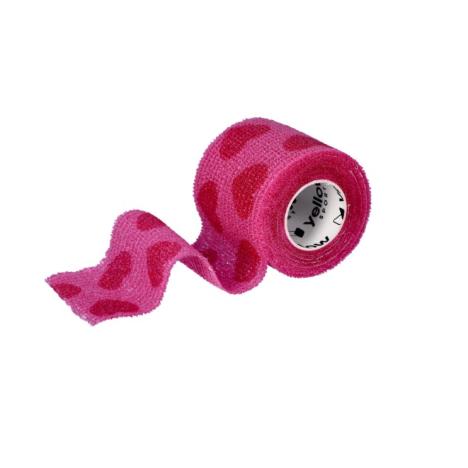 Bandaż kohezyjny 5cm x 4,5 m kolor różowy w serca, 1 szt.