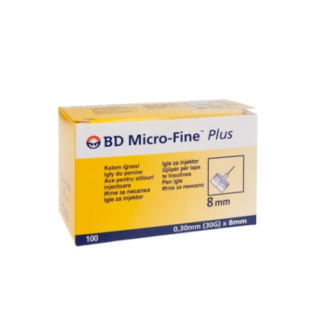 Igły do penów BD 8mm x 0,3mm 30G,100 szt.