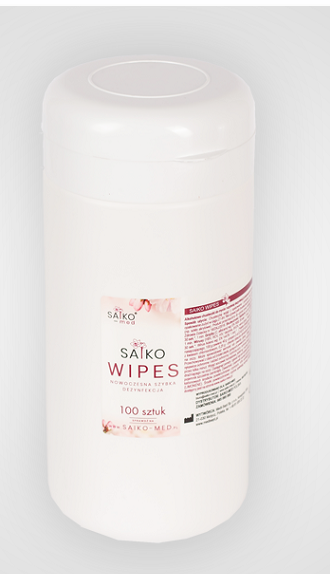 Saiko Wipes chusteczki do dezynfekcji powierzchni 100 szt.-pudełko